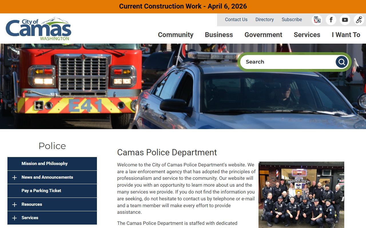 Camas Recent Bookings Camas Police Department