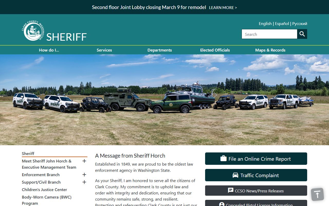 Orchards Recent Bookings Clark County sheriff office