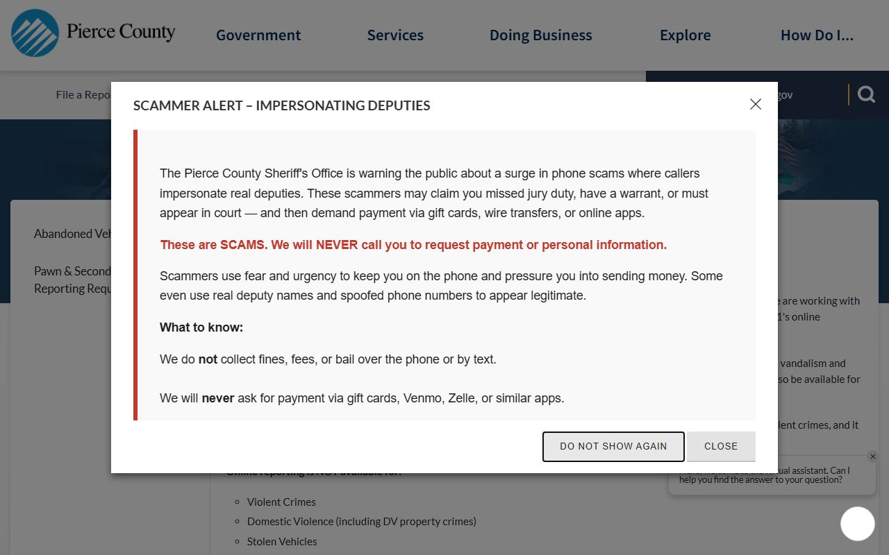 South Hill Recent Bookings Pierce County crime statistics