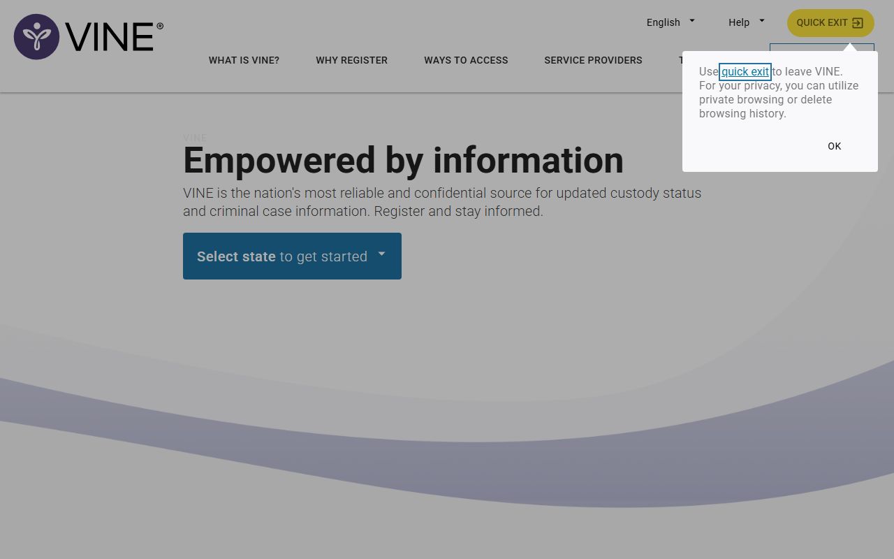 Adams County Recent Bookings VINE search