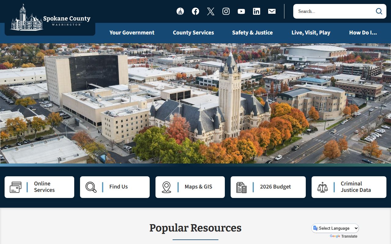 Spokane County Recent Bookings county website