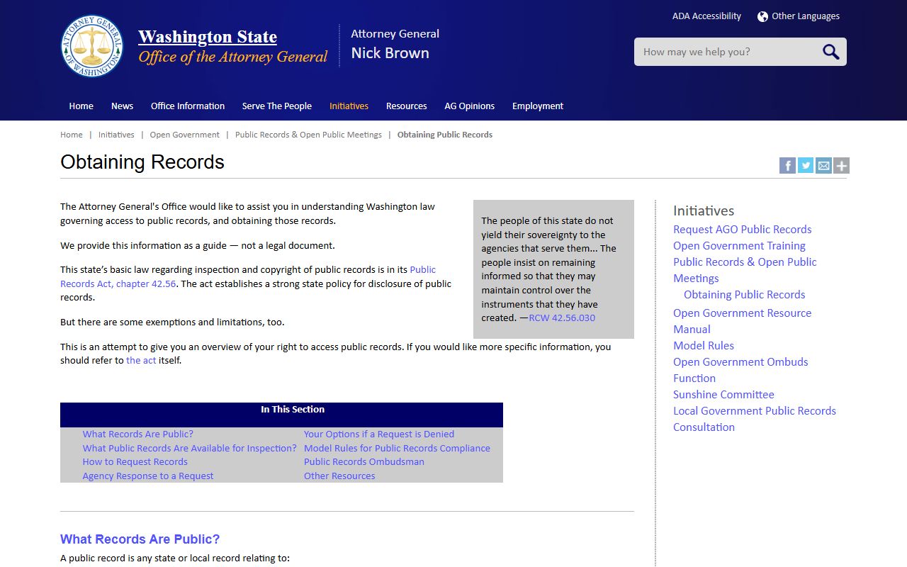 Washington Recent Bookings Washington public records guide